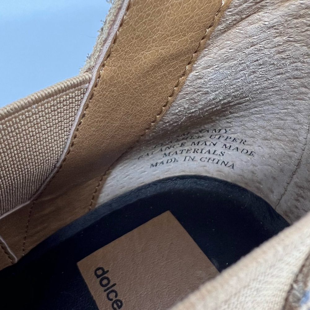 Dolce Vita Samy Leather Leopard Print Pointy Toe Bootie 7.5M - Picture 10 of 13